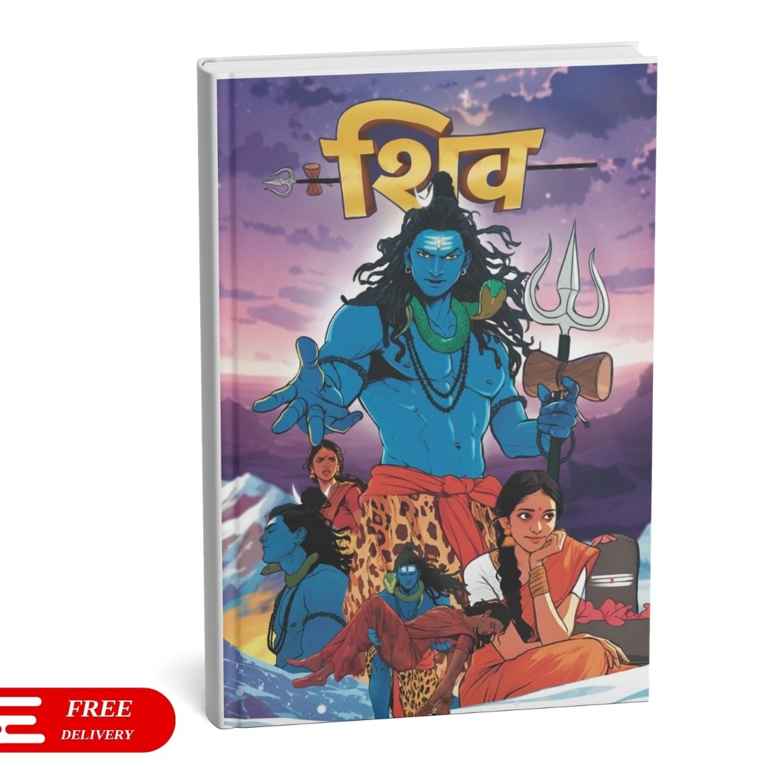 Collection of sacred stories – Ganesha, Shiva, Hanuman and Krishna (Hindi) – 4 Book Comic Set (₹699)