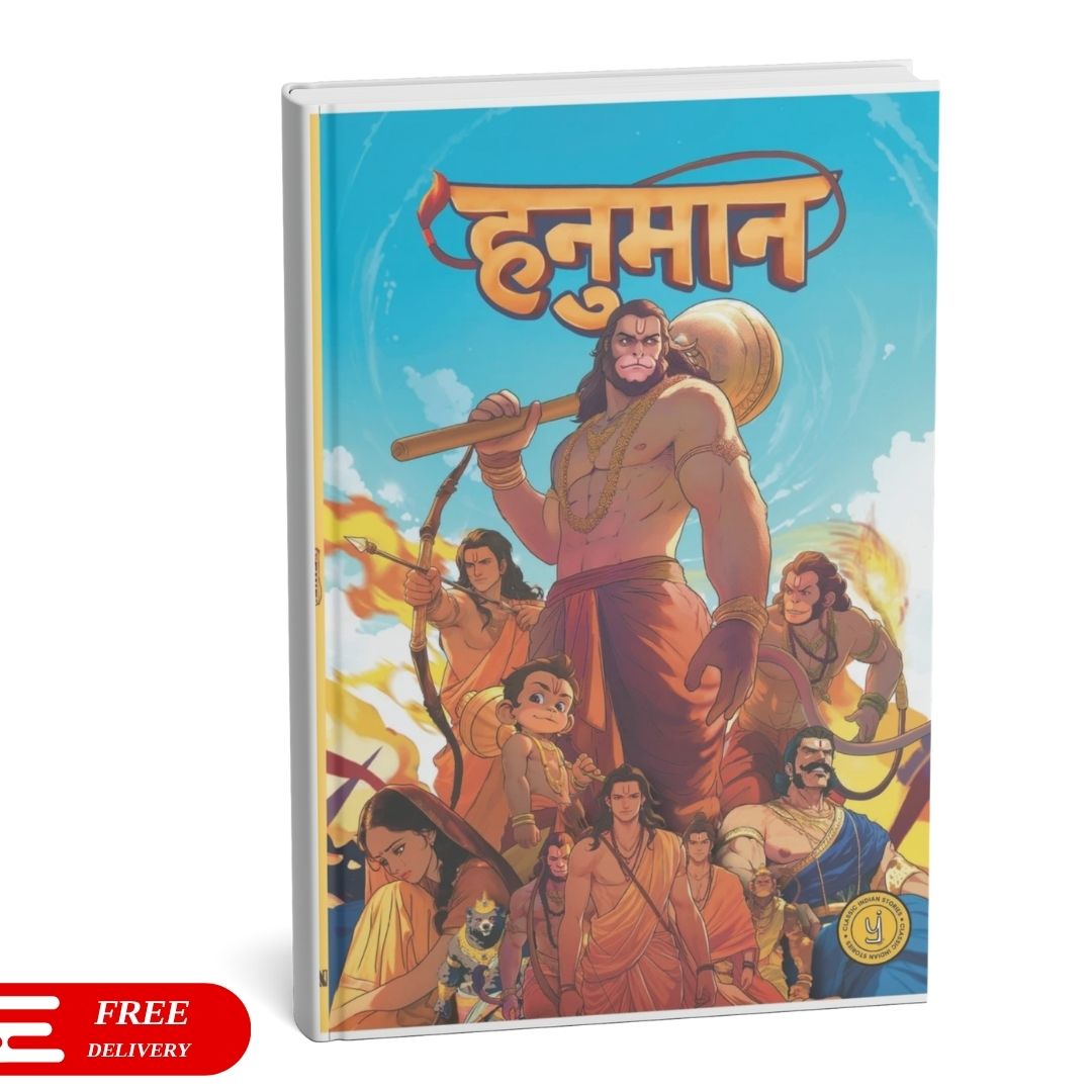 Collection of sacred stories – Ganesha, Shiva, Hanuman and Krishna (Hindi) – 4 Book Comic Set (₹699)